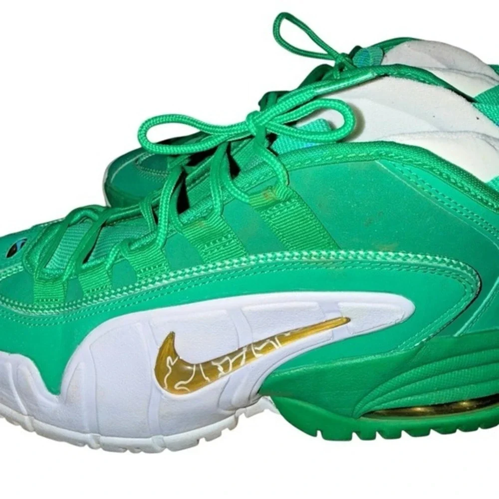 Nike Air Max Penny 1 Kids 7Y Pre-Owned‎ Basketball Shoes Green White FQ8349-324